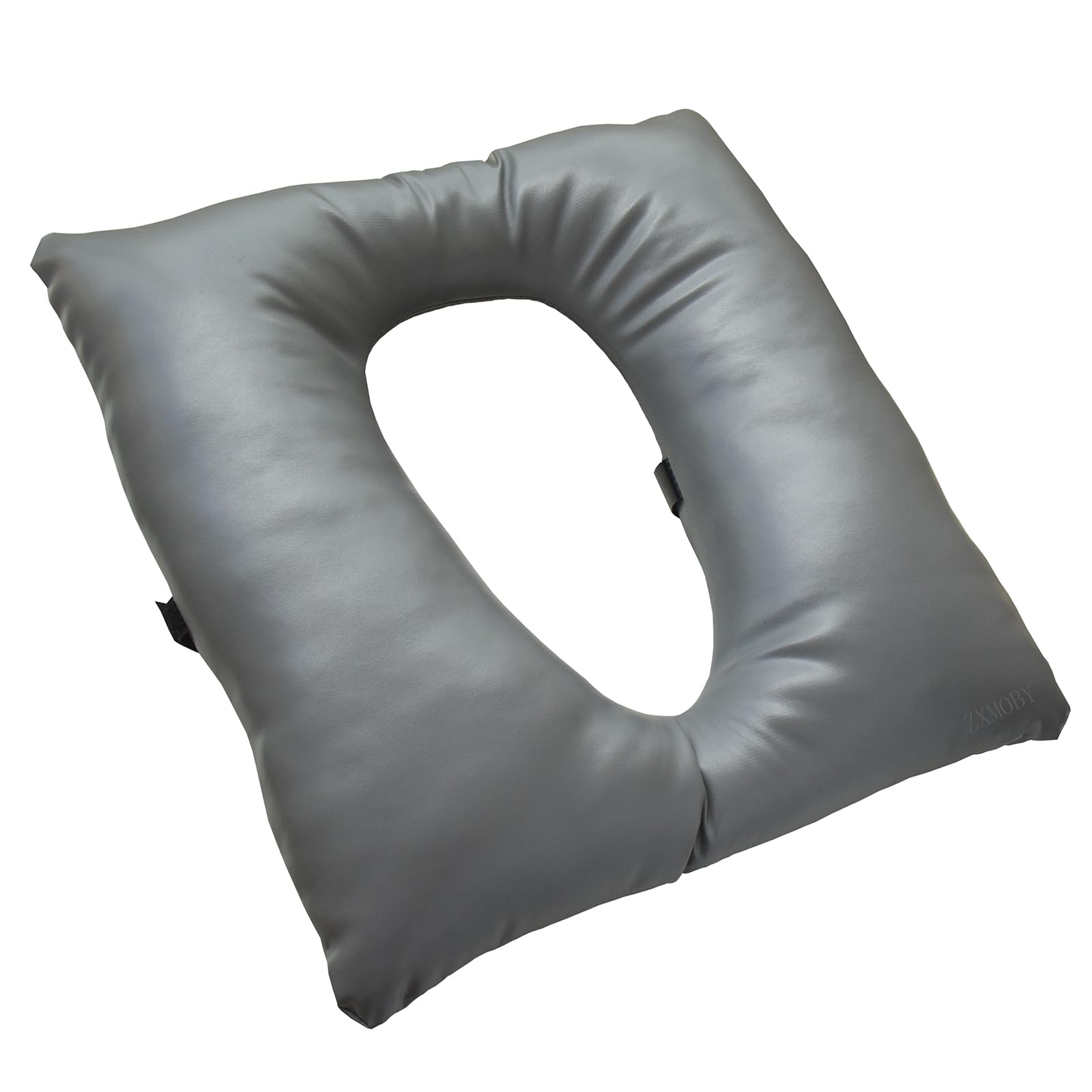 Cojín suave para asiento de inodoro, funda gruesa de poliuretano con correas de fijación para silla de inodoro, calentador de asiento de inodoro lavable para adultos mayores