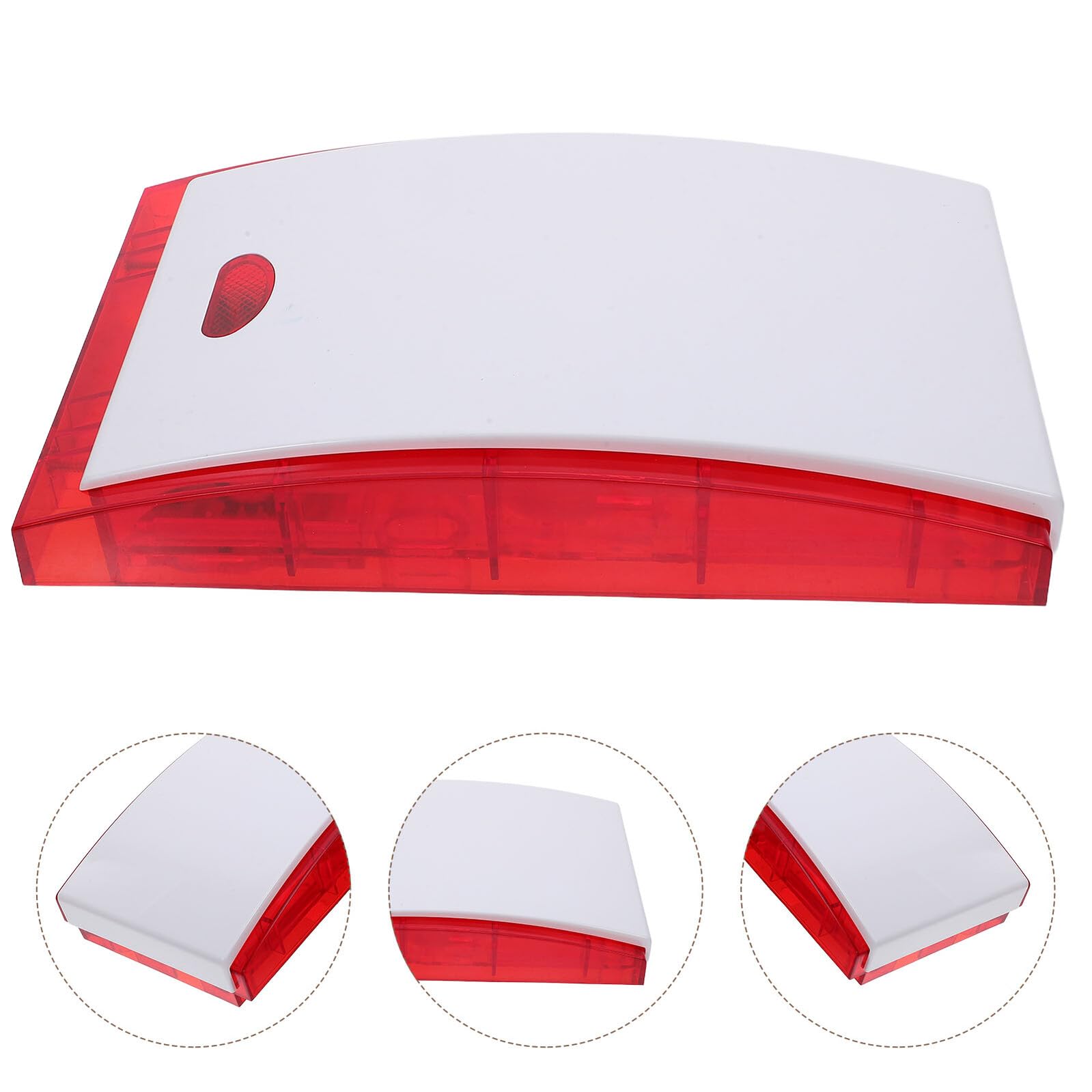 Hemobllo Alarma de Sirena de Seguridad 12v para Exteriores Luz Intermitente y Sonido Potente Dispositivo Antirrobo Industrial Cableado para Casas Fábricas y Garajes Aviso Visual y