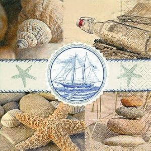 Ambiente servet Maritim Zee Souvenier 20 stuks per verpakking 33×33 cm
