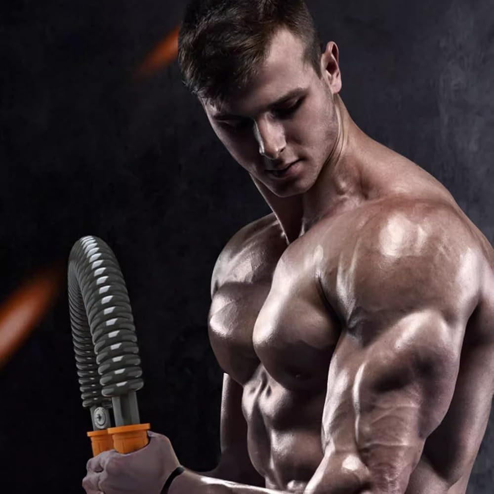 Heavy Duty Power Twister Bar - drążek do ćwiczeń ramion z antypoślizgowymi uchwytami do ćwiczeń ramion, przedramienia i klatki piersiowej