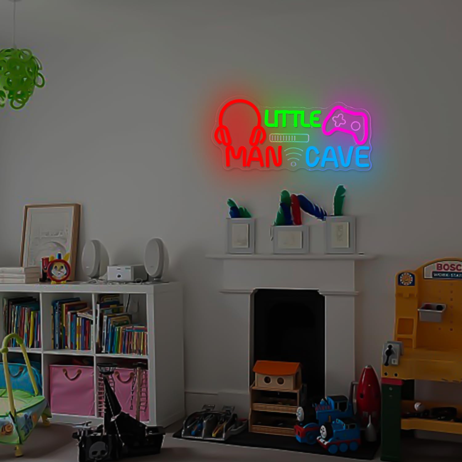 ADVPRO Computer Gaming Room Kid Man Cave Dual Color LED Enseigne Lumineuse Neon Sign Rouge Et Jaune 300 X 210mm St6s32-i0865-ry