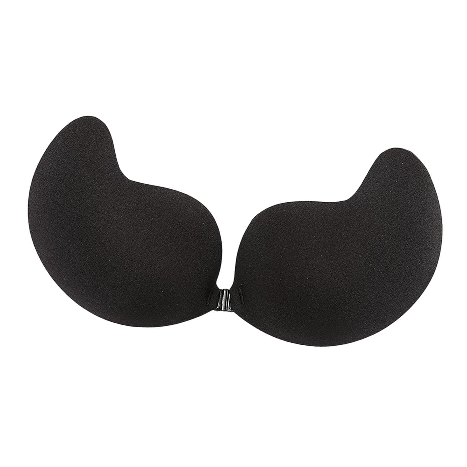 snappsy Backless Sticky Bra Women Push up Silicone Bra for All Backless Dress Events Black B-picture-33