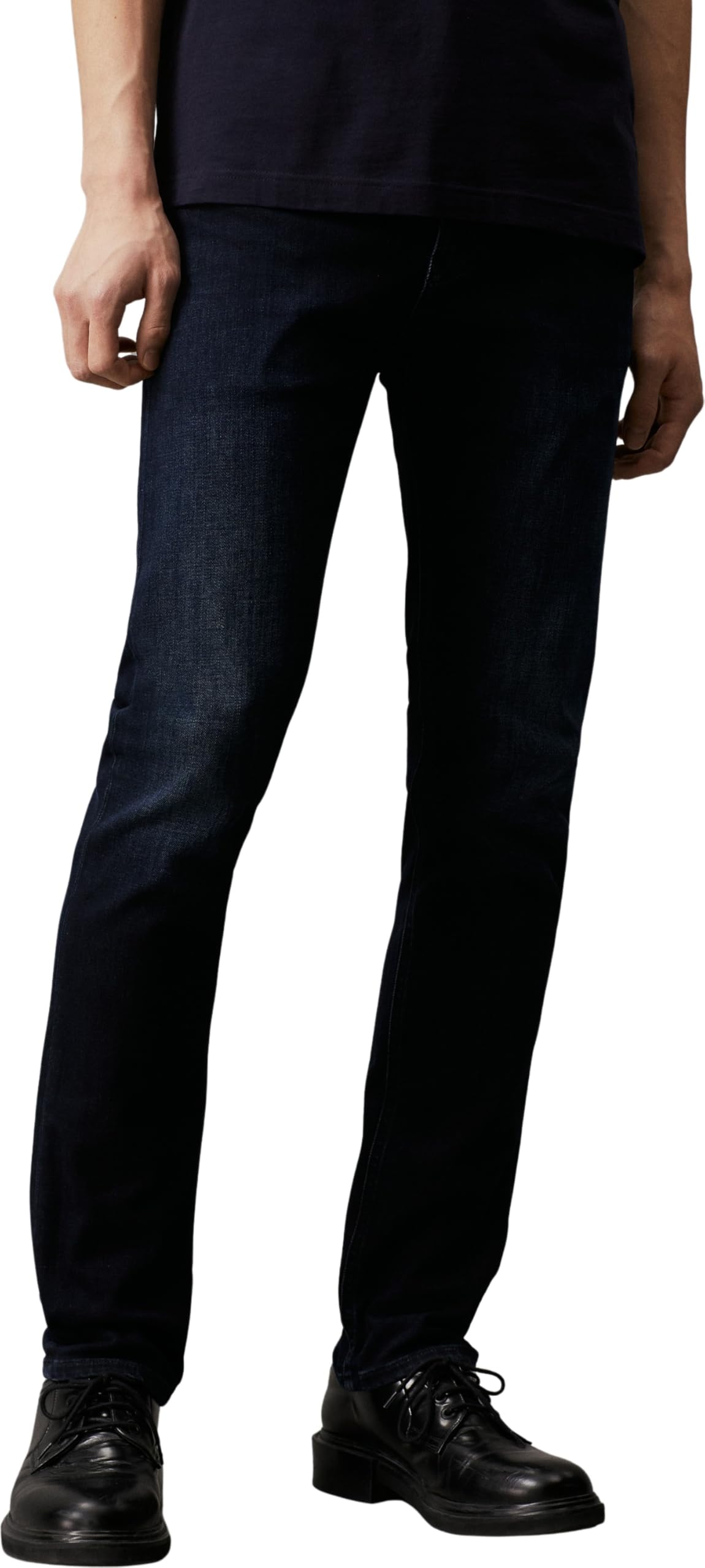 Calvin Klein Uomo Jeans Skinny Cotone Elasticizzato, Blu (Denim Dark), 38W/32L