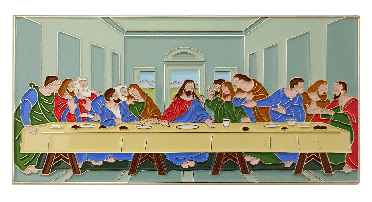 PinsanityLeonardo da Vinci Painting 'Last Supper' Enamel Lapel Pin