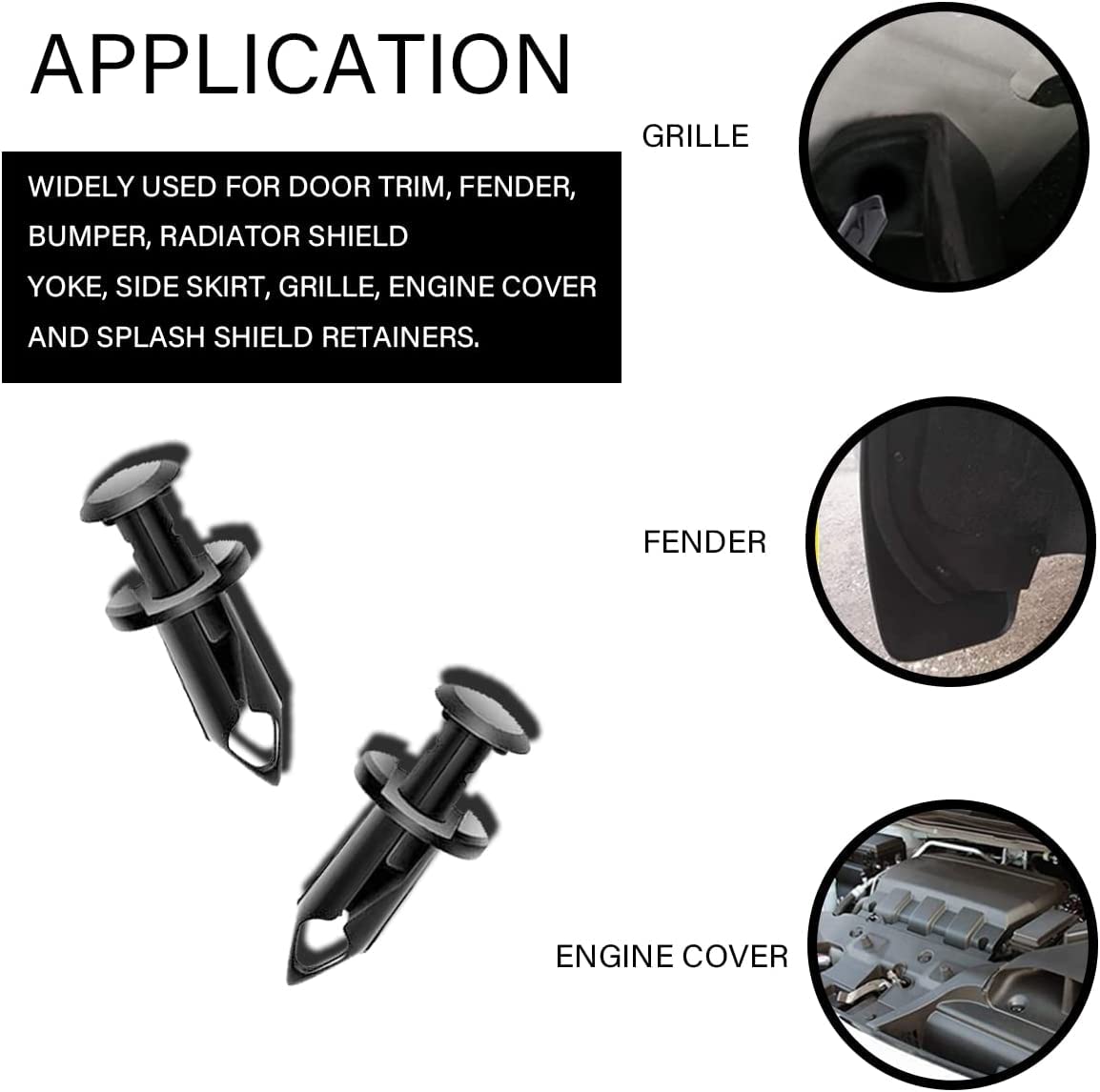 20Pack Clips For Nissan Infiniti Bumper Fender Splash Shield Push Type Retainer