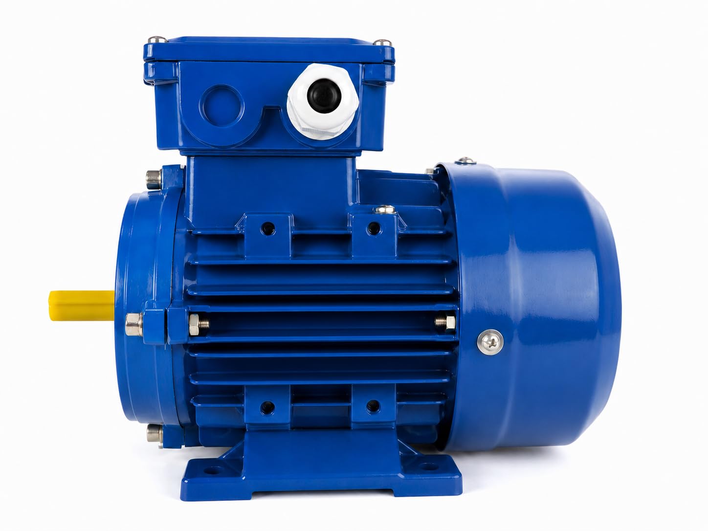 Drehstrommotor 0,37 kW 1400 U/min 230/400V, Elektromotor Bauform 71 IMB3, Asynchronmotor IP55, Elektromotoren robuste Dreiphasen für Kompressor und Pumpe, Professional Motor 4-polig Welle 14mm