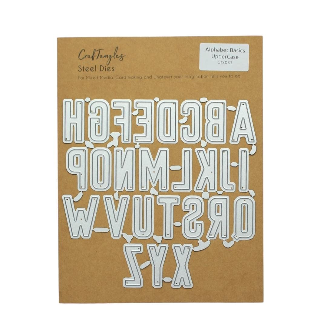 Sponsored Ad - Steel Dies - Basic Alphabets Uppercase (Set of 26 Dies)