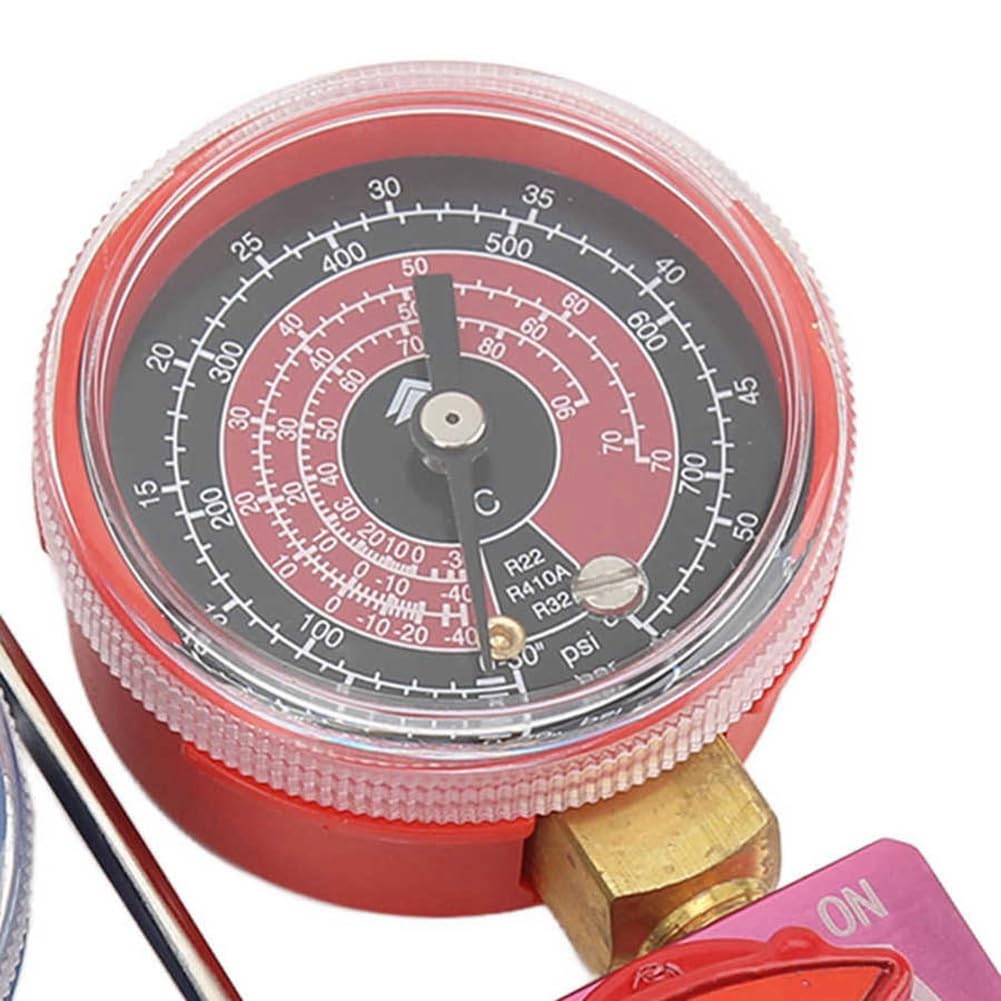 Lot de 2 manomètres de pression pour réfrigérant - G1/4 - Manomètre - Réfrigération - Pour R22/32/R410A