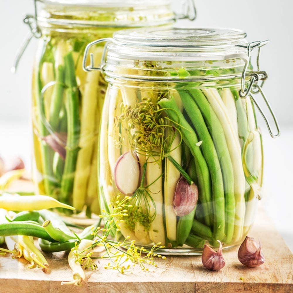 Bocaux En Verre De 750 Ml Avec Couvercles Hermétiques Et Joint En