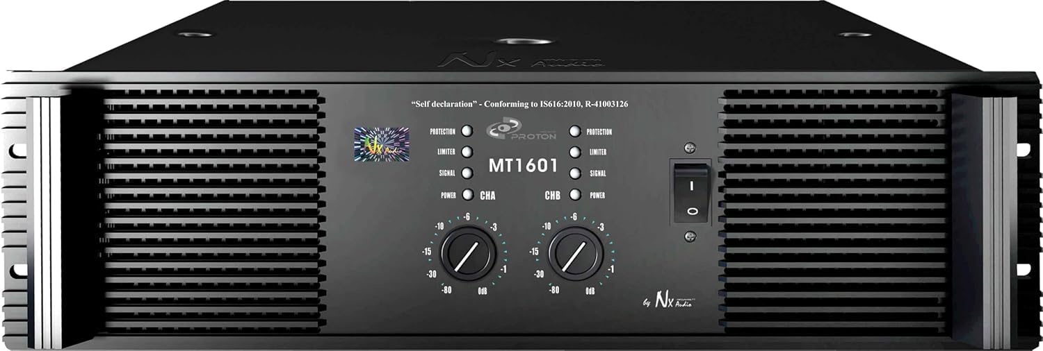 NX Audio MT-1601 Professional 2-Channel Power Amplifier, High-Reliability PA Amplifier with ONSEM Output Transistors & Advanced Protection, Deep Bass for DJ, Live Sound, Clubs & Events-image-29