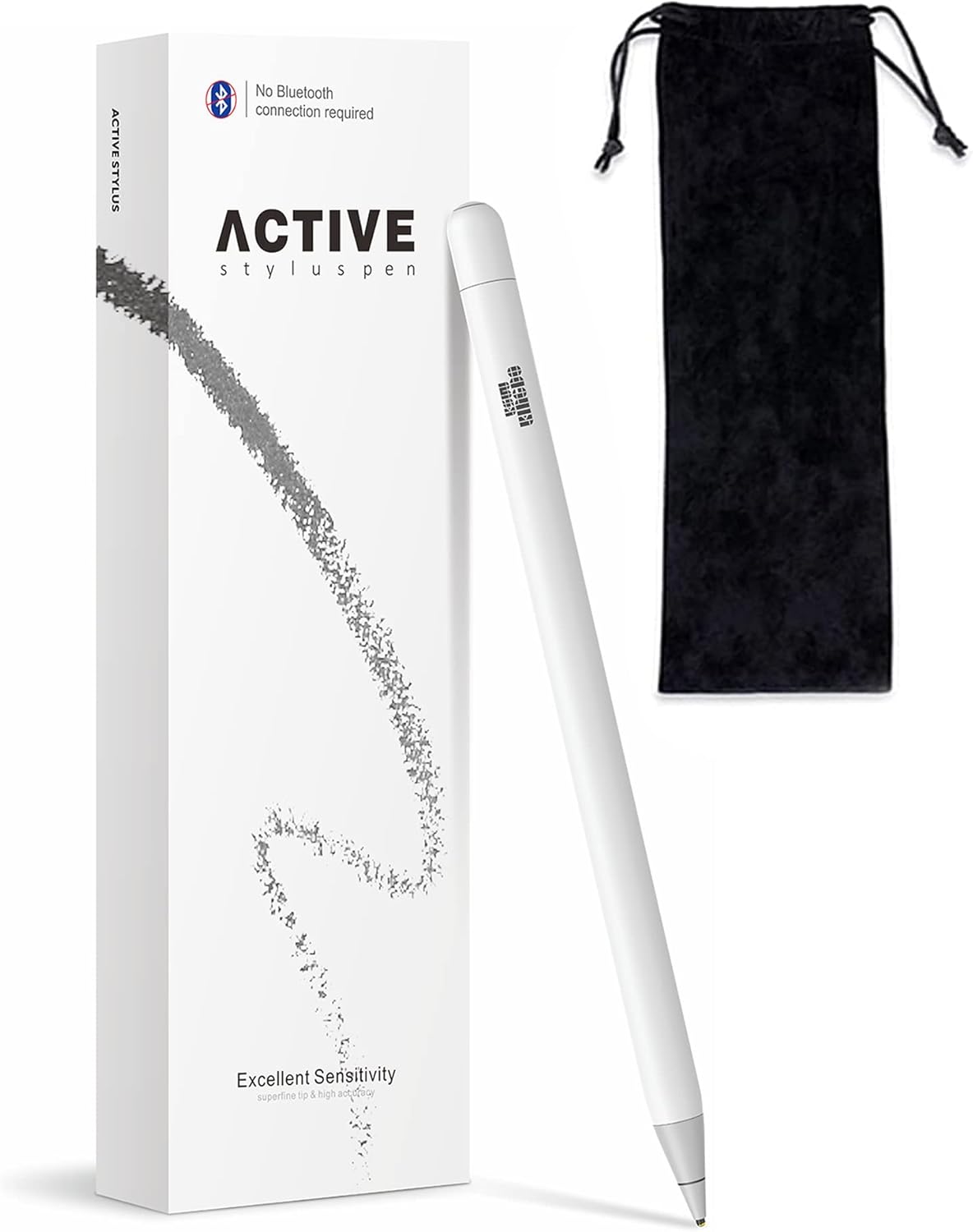 Crazy Clearance iPad Stylus, iPhone Stylus, Rechargeable Stylus Pen for All iPhone and iPad/iPad Mini/iPad Air/iPad Pro. 1.4mm Fine Tip for Drawing and Writing(White)