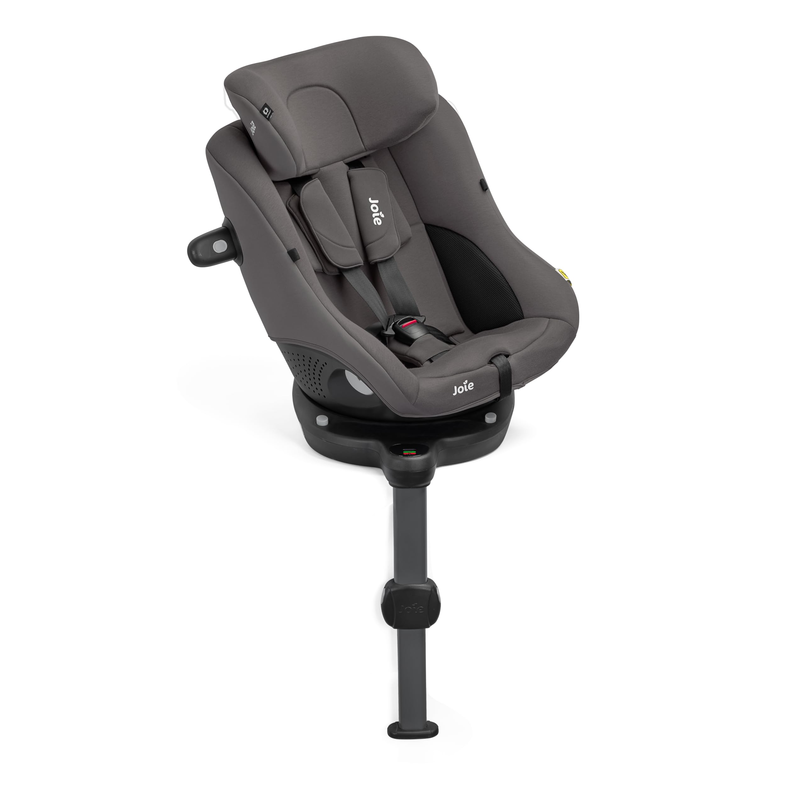 Joie i-Spin™ 360 Compact R129 Kindersitz, 61–105 cm, 6 Mon-4 J (Thunder) | 360° drehbar, i-Size-zertifiziert, ISOFIX-Installation, kompaktes Design für kleine Rücksitze und Kleinwagen.