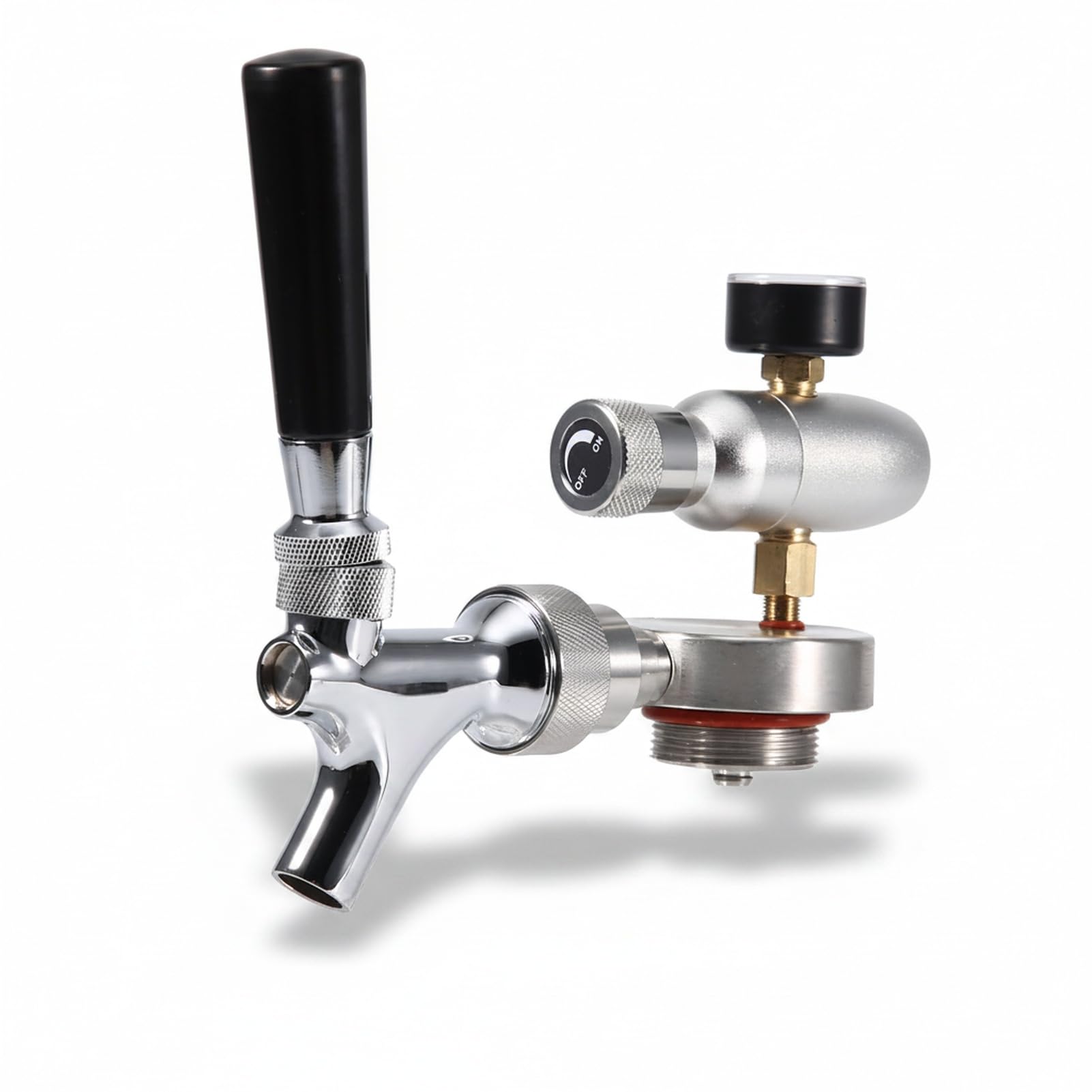 Kit de dispensador de cerveza Mini Keg, grifo de cerveza de acero inoxidable con inyector de CO2, dispensador de toque para 2L / 3.6L / 4L Mini Keg Beer Growler