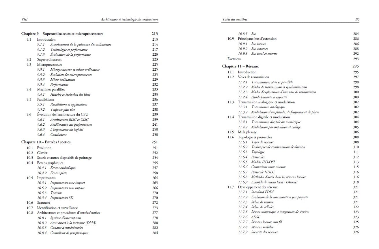 Architecture et technologie des ordinateurs - 7e éd.: Cours et exercices corrigés