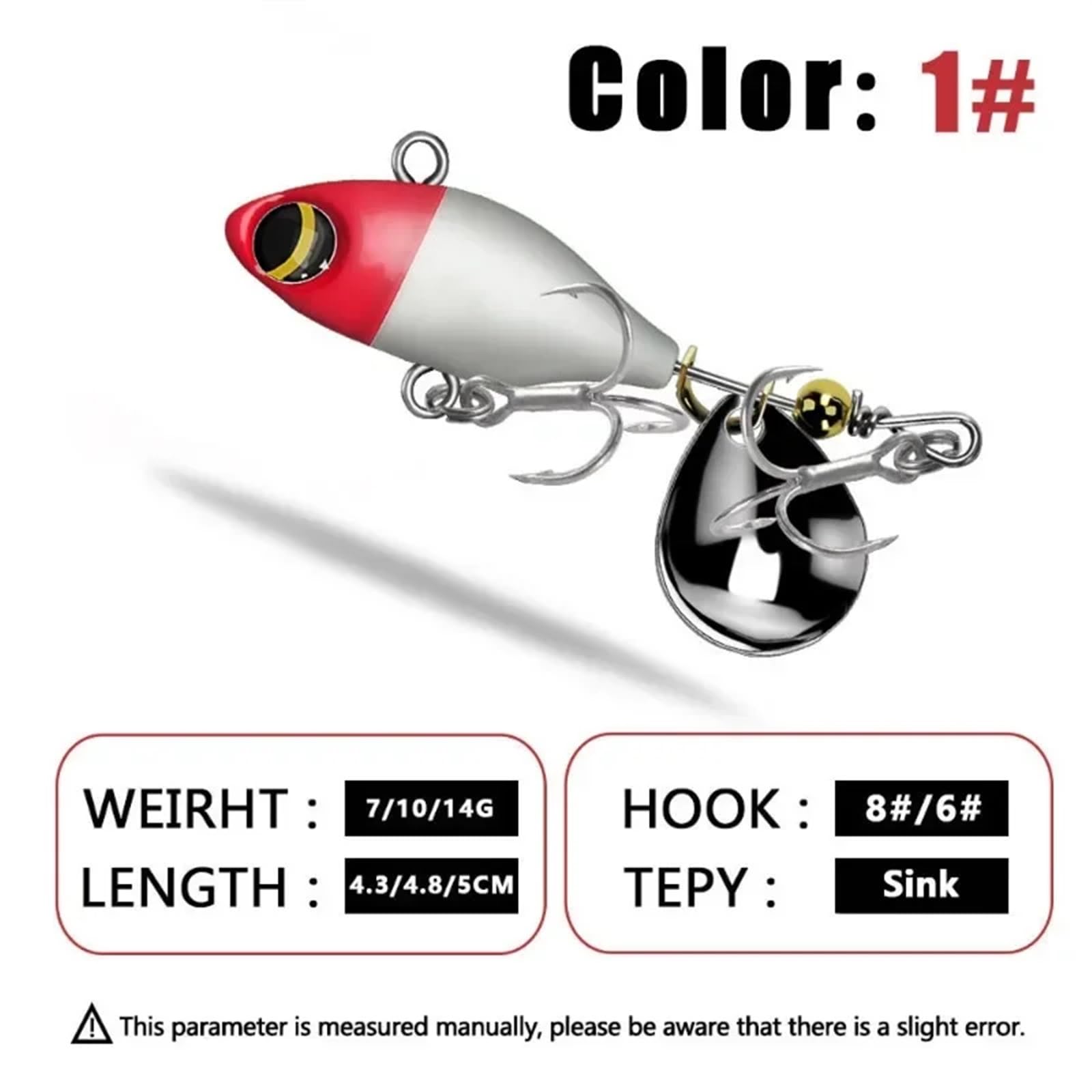 Nuovo Wobble Rotante In Metallo VIB Vibrazione Bait Spinner Cucchiaio Jig Esche Da Pesca 7g 10g 14g Artificiale Esche Dure Paillettes Pesca Lure