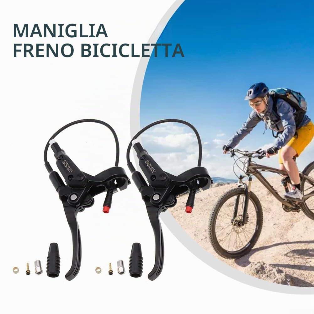Leva del freno a 2 pin, funzione di spegnimento della maniglia del freno, impermeabile, accessorio per bici elettriche (sinistra)