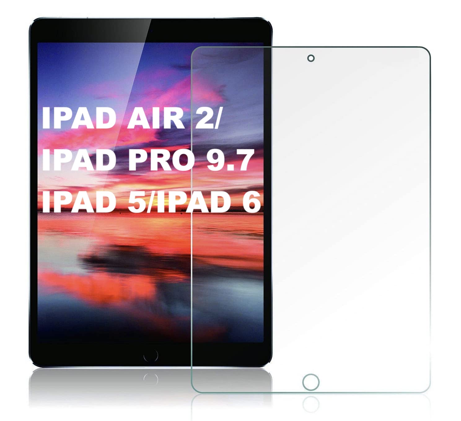 TECHSHIELD® Tempered Glass Screen Protector Compatible With iPad Pro 9.7/iPad Air 2/ IPAD 6/Air 2 (2018/2017) (Transparent) (B01M8OGW8D) Amazon Price History, Amazon Price Tracker
