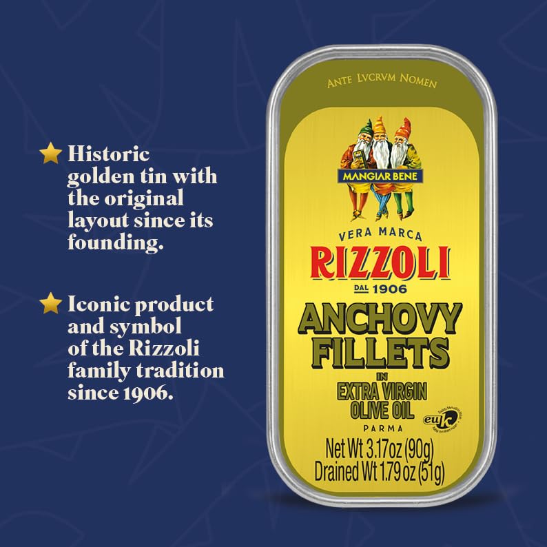 Rizzoli Anchovy Fillets in Extra Virgin Olive Oil, 3.17 OZ - Image 5