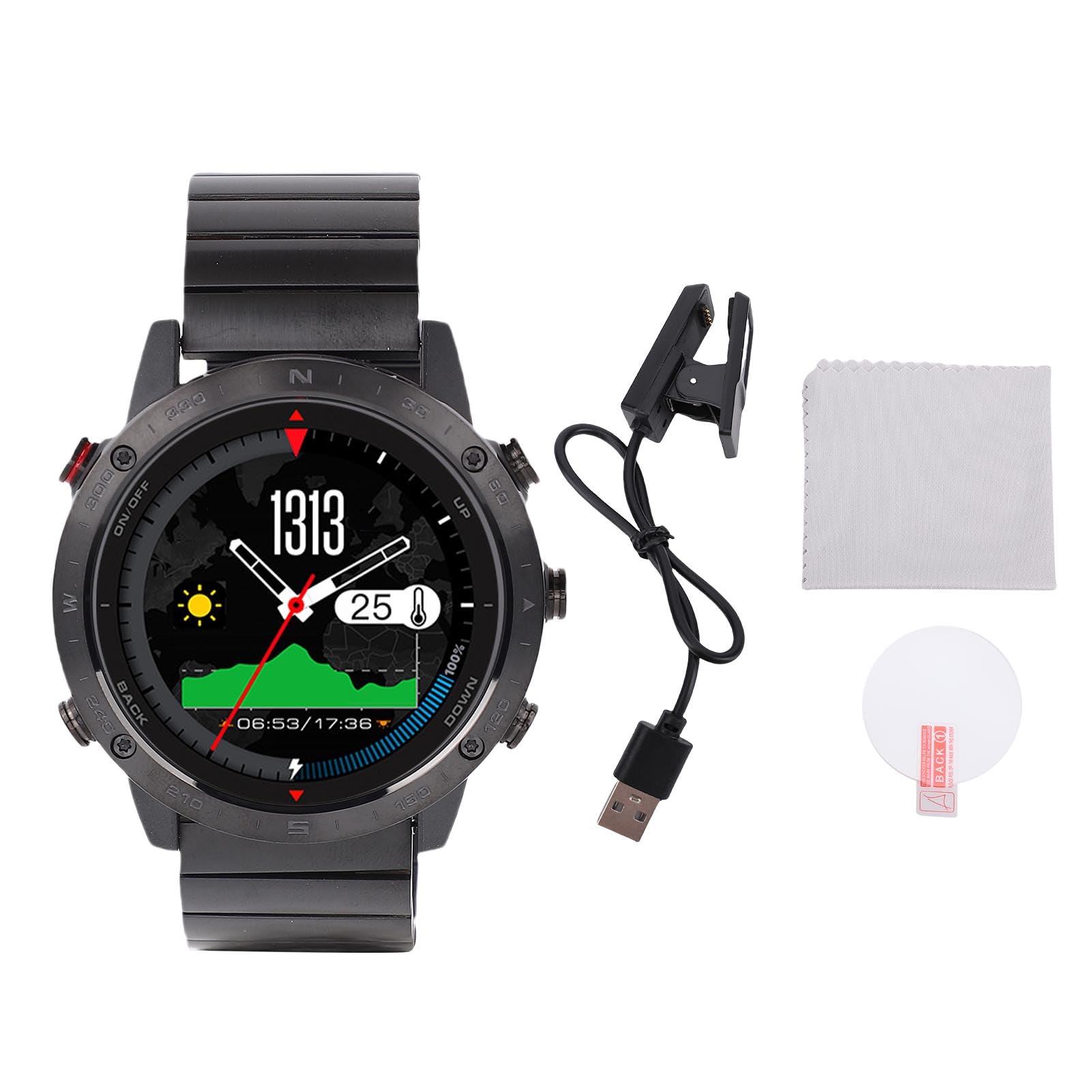 Keenso 50 M Smart Watch, Sports Smartwatch, z Czujnikiem Głębokości, Barometr, dla Fitness, Nurkowanie, Bieganie, Przypomnienie Wiadomości i Sport