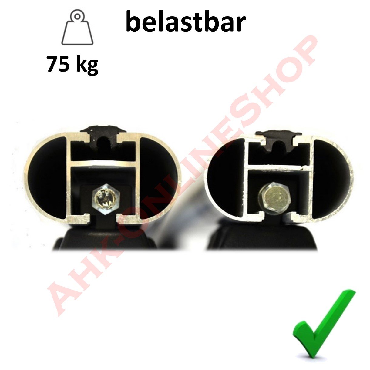 Alu Relingträger universal Dachträger abschließbar Lastenträger Grundträger ALFA - 160cm