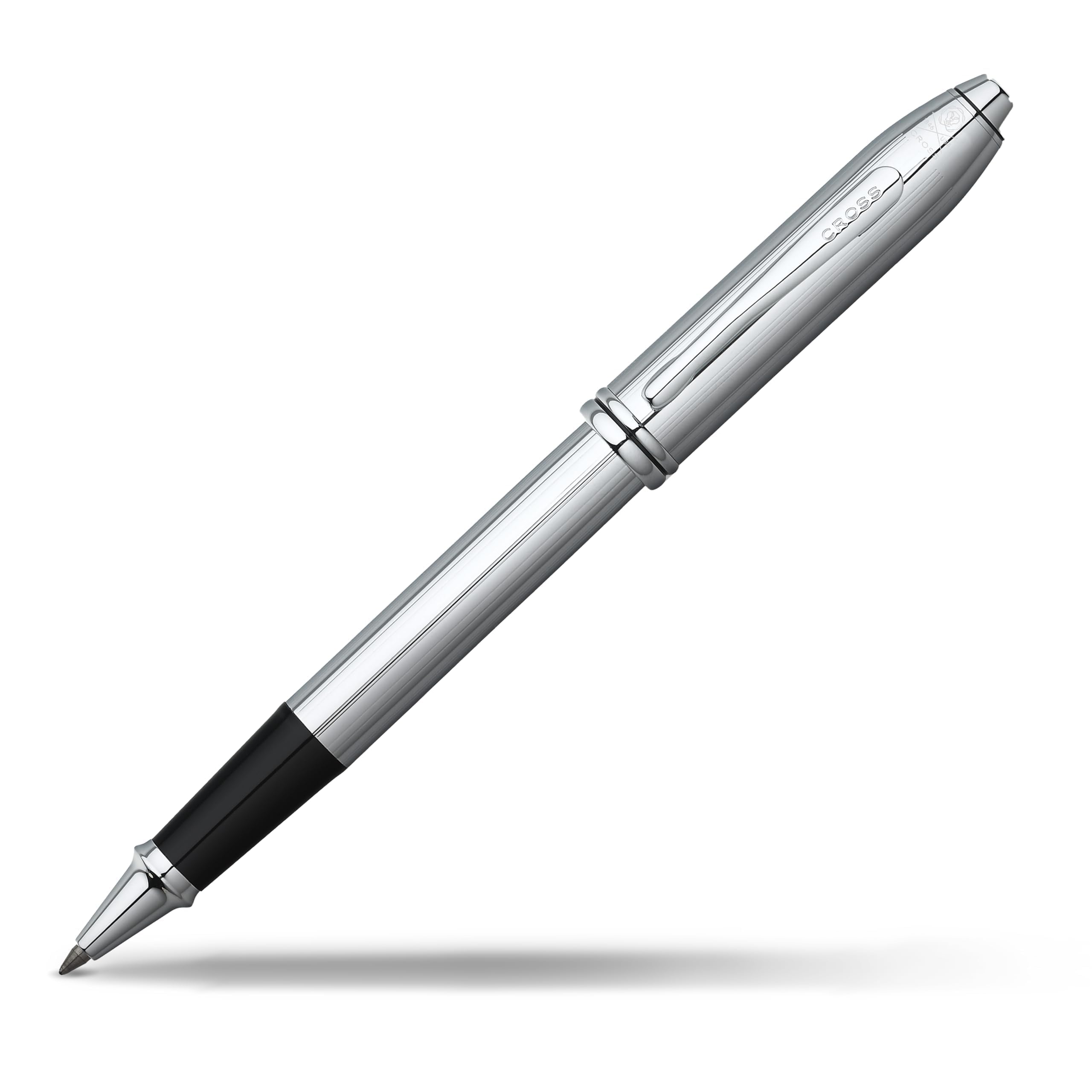 Cross Townsend Refillable Rollerball Pen Chrome-Plated Appointments Includes Luxury Gift Box - Lustrous Chrome