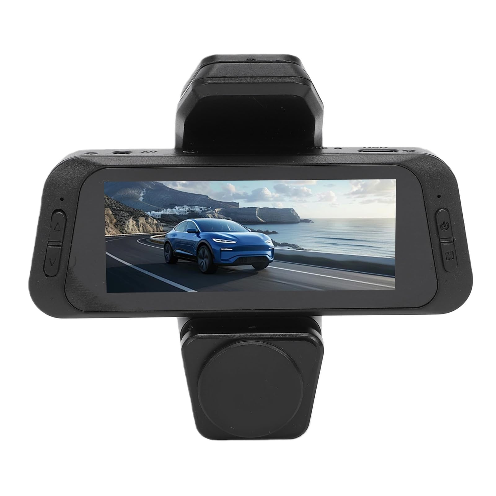 SIXRUN Dash Cam Auto a 3, Registratore per Auto con Visione a 360 Gradi | Batteria Integrata da 150 MAh, Registrazione in Loop, Nitidezza Notturna, Adatta a Berline, Camion e SUV
