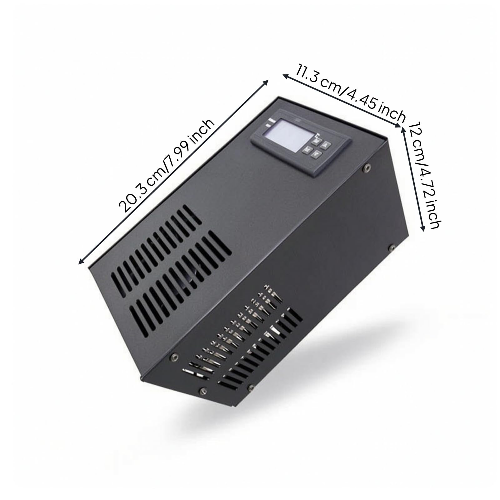 Qianly Refrigeratore in Linea con Pompa Intelligente Stabile per Acquariofilia, 20L, LG-C20 Nero Solo Freddo Con Pompa E Tubo