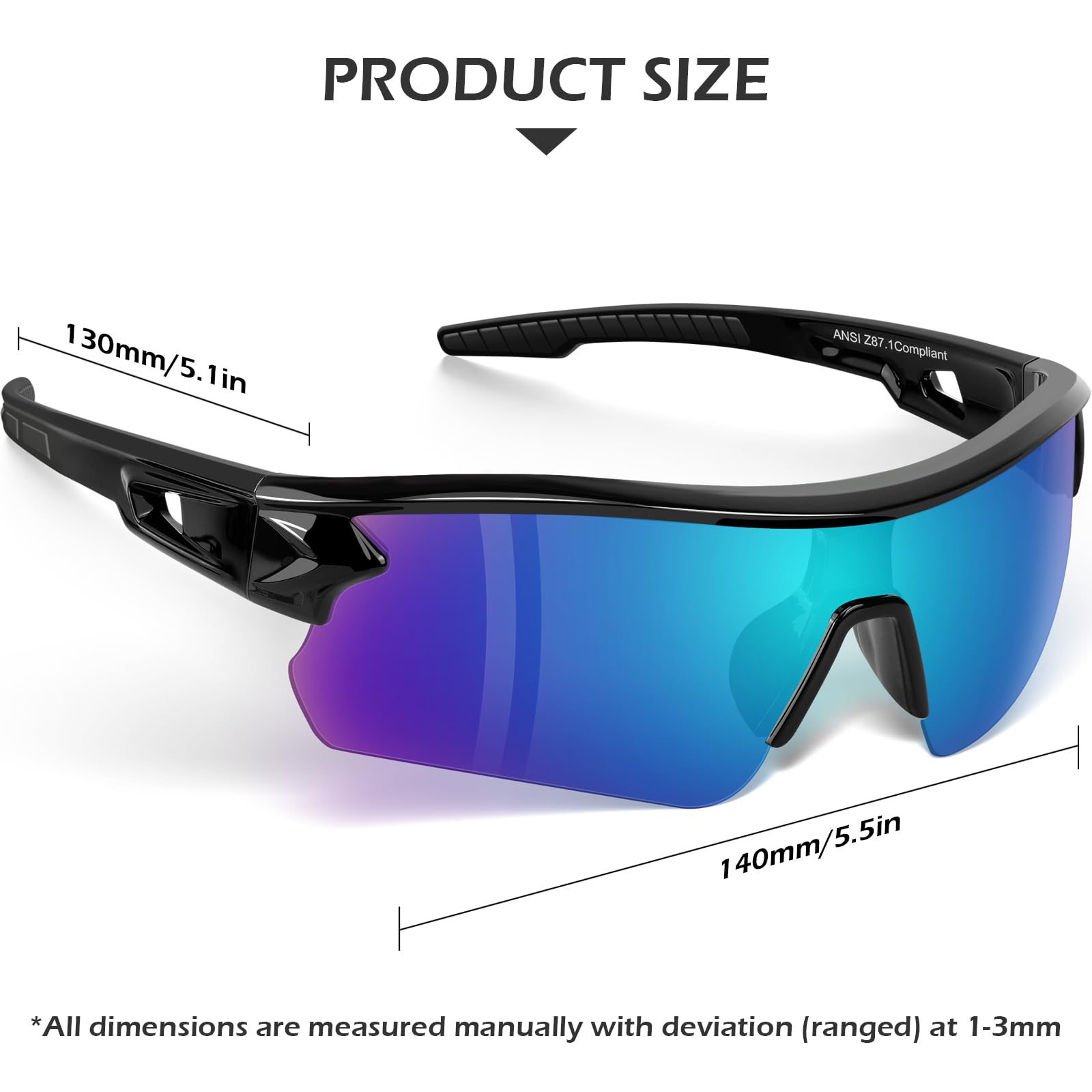 OXG Anteojos de seguridad de trabajo para hombres y mujeres, ANSI Z87.1, resistentes a los arañazos, gafas protectoras para tiro industrial