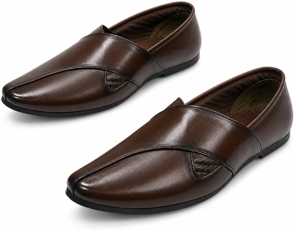 Punjabi Mojaris - Men's Wedding Shoes for Groom, Khussa Traditional Indian Footwear, Ethnic Authentic Peshawari Loafers, Slippers