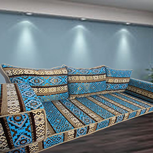 Spirit Home Interiors Dreisitzer-Bodensofa in Blauer Farbe – Bild 3