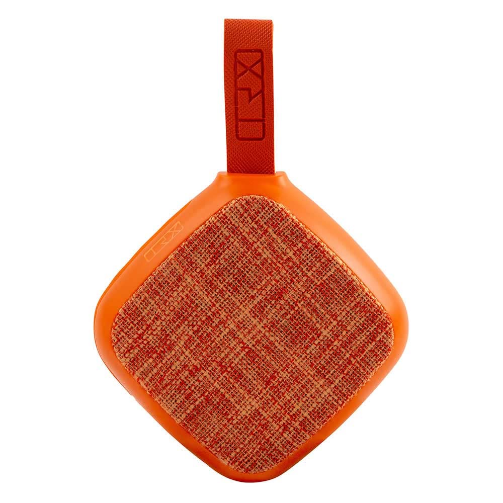 TRX TRAVELSTYLE X5 Mini Portable Bluetooth Speaker with 4.2 Connectivity, 3 Watt Featherlight Waterproof & Rechargable, 8 Hours Play Time, Wireless Speaker for Outdoor Laptop Bike, Orange Colour