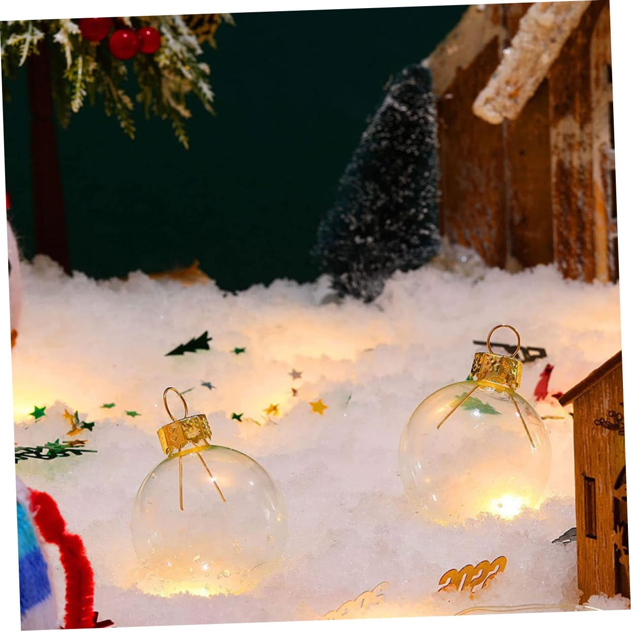 12 Stück Weihnachtsbaumkugeln Kunststoff 10cm Gold Christbaumschmuck Zum Aufhängen Vielseitige Baumdeko Für Weihnachten Party Und Fest
