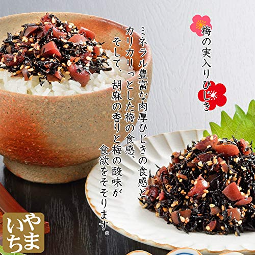 【メール便送料無料】　梅ひじき　２００ｇ(１００g×２袋)　 極上生ふりかけ 味ひじき かりかり梅の実 飯友 ふりかけ ひじき 梅 お試し ランキング　生ふりかけ　飯とも ひじきご飯 ヒジキ 海藻