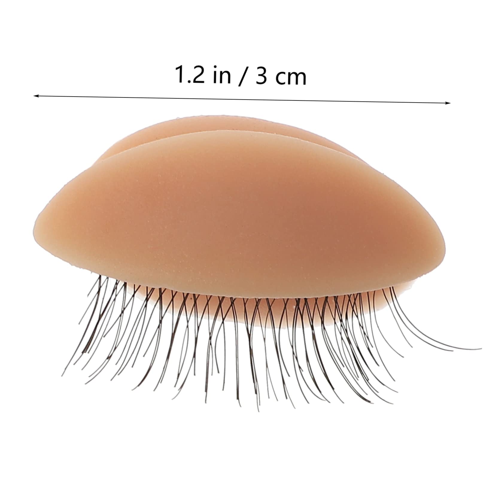 PLAFOPE Lash Extension Supplies Kit 3 Pack Eyelids Replacement Mold Natural Eyelash Spacing for Makeup Training