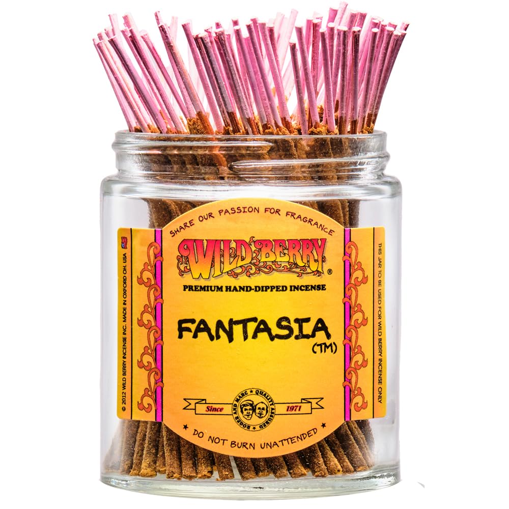 Wild Berry Shorties Incense Sticks - Hand Dipped in The USA (100 Count) - 4 inch (): Fantasia