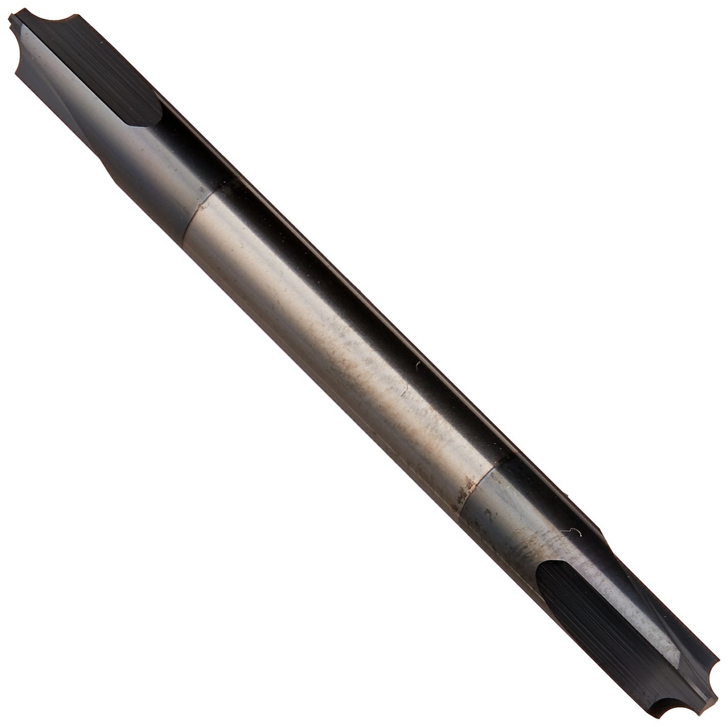 CRE-187-060X Corner Rounding End Mill - Double-Ended, 060 Fl, 060 Radius, 005 Max Lead-in Lenght, 3/16 Shank Dia, 2 OAL, AlTiN