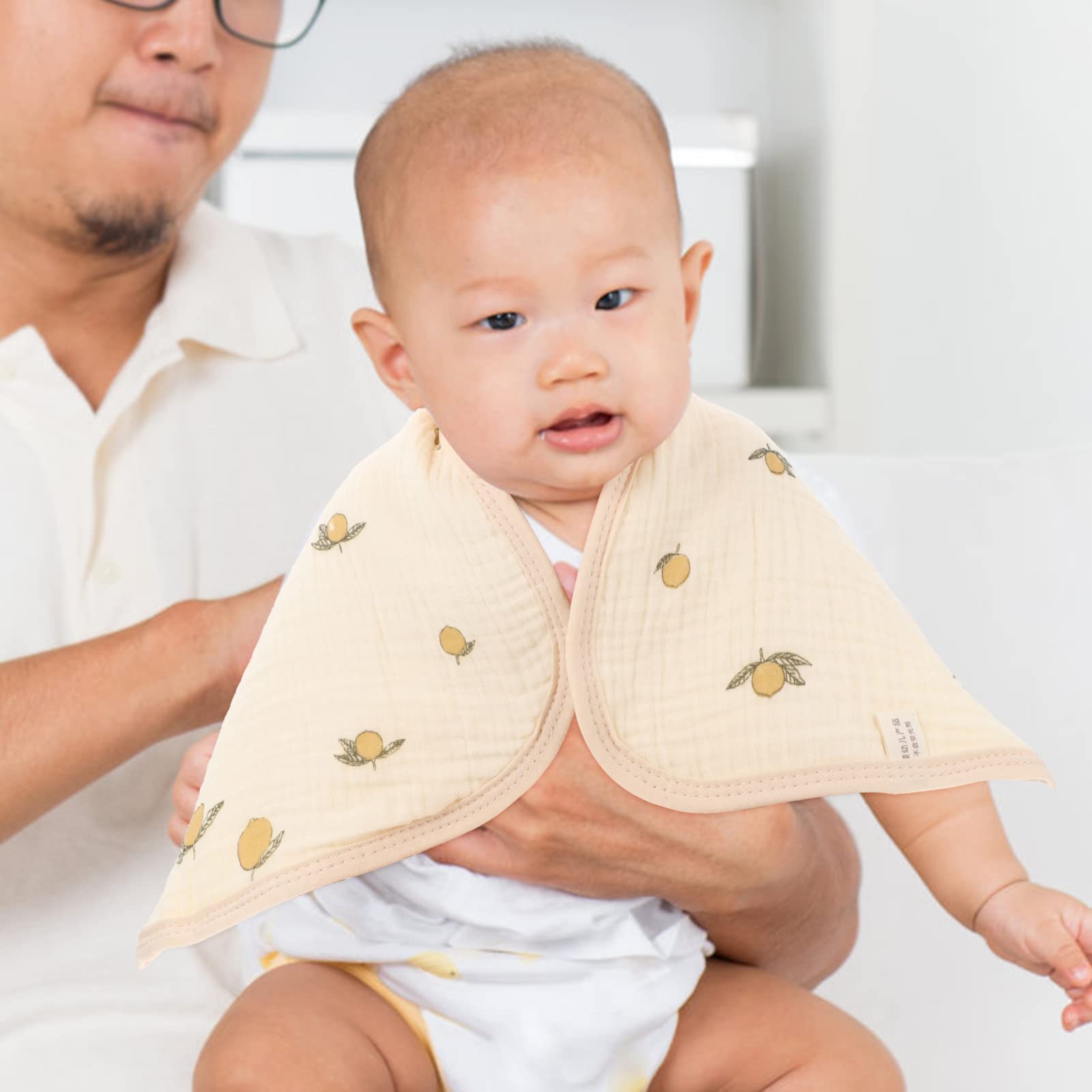 Toyvian 6stücke Baumwoll-spucktücher Für Mädchen Ultraweiche Und Saugfähige Drool-tücher Praktische Schulterschutzpads Für Kleinkinder Und Neugeborene Und Wiederverwendbar