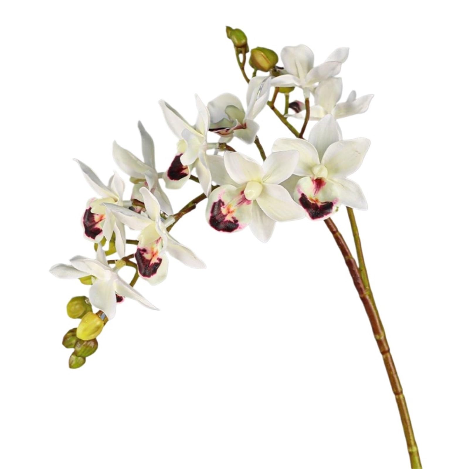 LSYHHXC Artificial Orchid 2 Fork Artificial Phalaenopsis Branches Realistic Handmade Fake Flowers Real Touch Butterfly Orchid Flower
