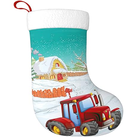 Tractor Christmas Stocking: Holiday Cheer for Tractor Lovers