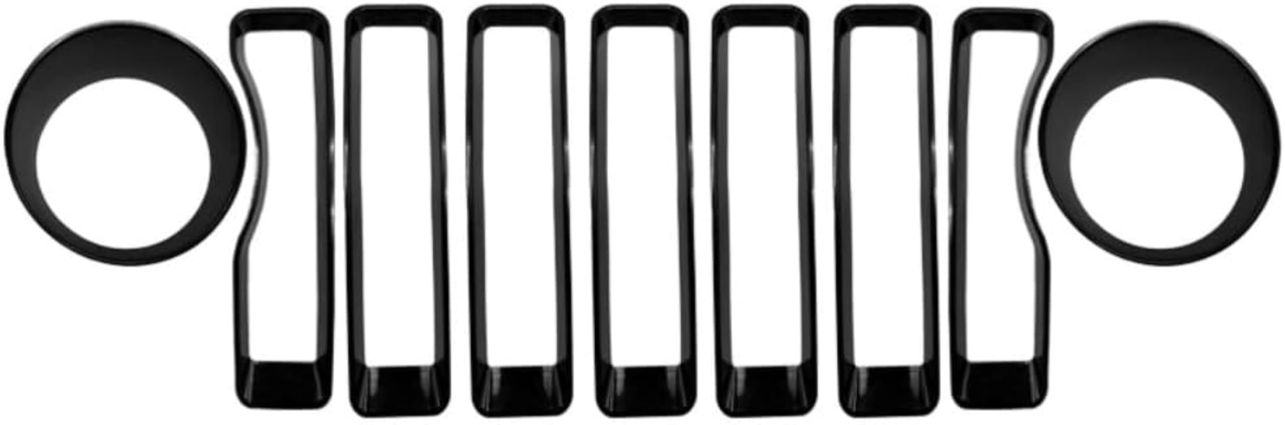 Amazon | Klivex 9PCS のABSエクステリアフロントグリルグリル