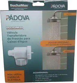 Válvula Transferidora de Pressão para Caixa de água DuchaMax