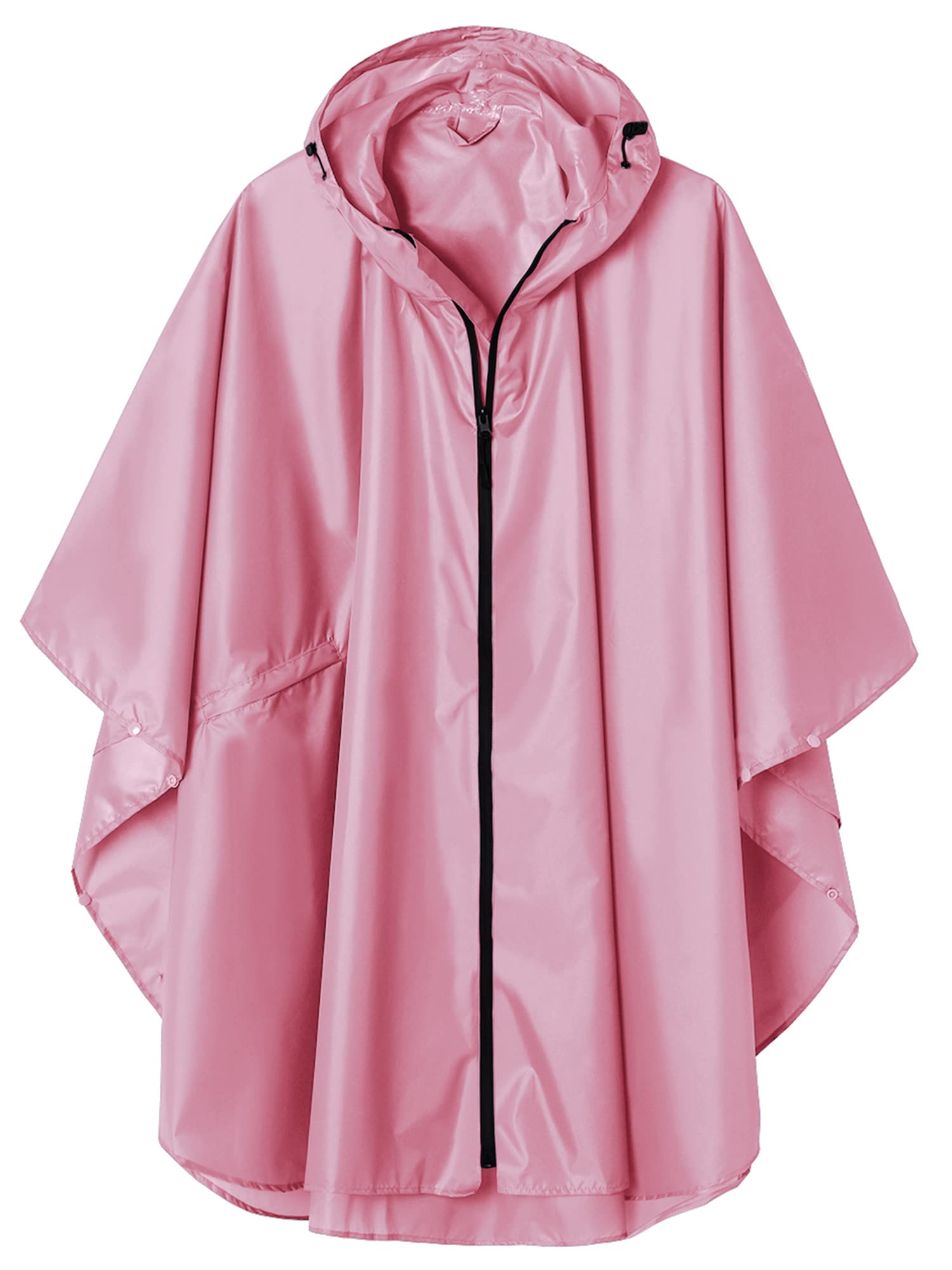 SaphiRose Unisex Rain Poncho Raincoat Hooded for Adults Women with PocketsOEKO-TEX STANDARD 100
