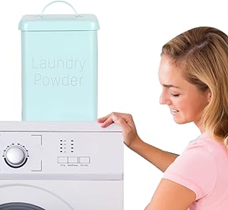 3L Laundry Powder Container Matching Spoon | Laundry Detergent Dispenser | Fabric Softener Dispenser for Liquid | Laundry Organization and Storage | Laundry Detergent Container