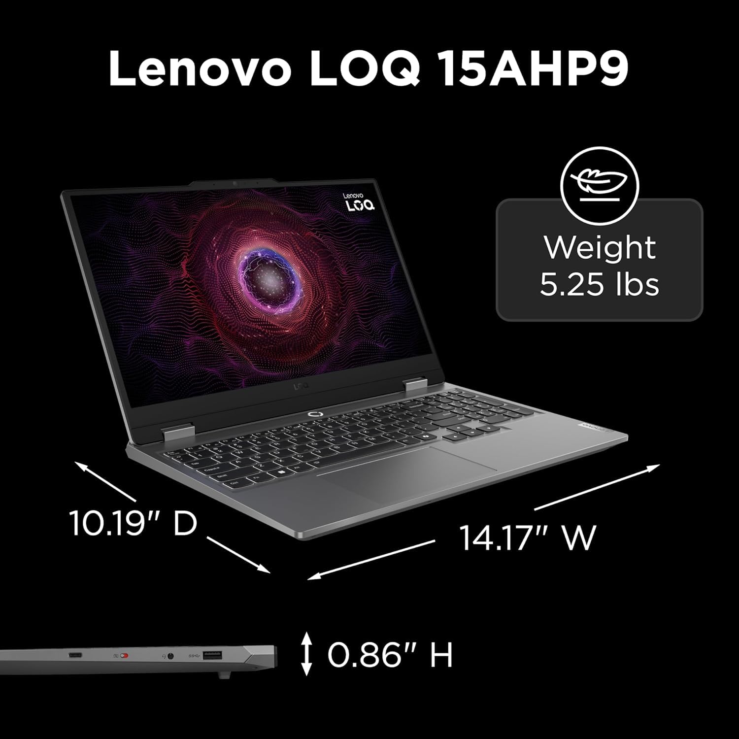 Lenovo LOQ 15 Gaming Laptop RTX 5050 -Intel Core i5-13450HX Beat Ryzen 7 7435HS -15.6 FHD Display G-SYNC- 32GB RAM -1TB SSD -Teclado retroiluminado -2025 Portatil Gamer PC -Windows 11 -Webcam