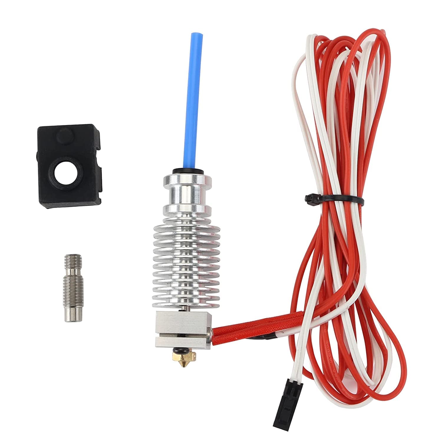 Toaiot 3D Printer Flsu SR QQ-S Pro Q5 24V 40W Extruder Hot End Parts Kit for 1.75mm Direct Filament with new and old copper and titanium metal hoses