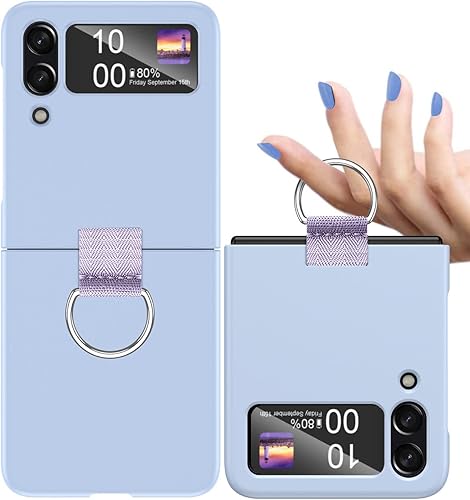 Miniatura 43 de AICase para Samsung Galaxy Z Flip 7 Funda Transparente con Anillo, [Anti-Amarilleo] Funda Ultradelgada de Ajuste Estrecho de PC Duro Transparente