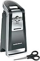 Hamilton Beach Smooth Edge Electric Can Opener with Scissors - Extra Tall, One-Hand Easy Lever, No Sharp Lids (76607)