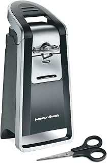 Hamilton Beach Smooth Edge Electric Can Opener with Scissors - Extra Tall, One-Hand Easy Lever, No Sharp Lids (76607)