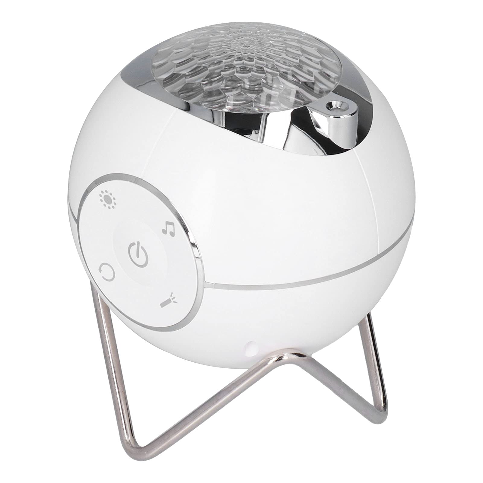 Proyector de estrellas con carga USB, proyector de luz LED con botón táctil, lámpara de luz nocturna con música para habitación de niños