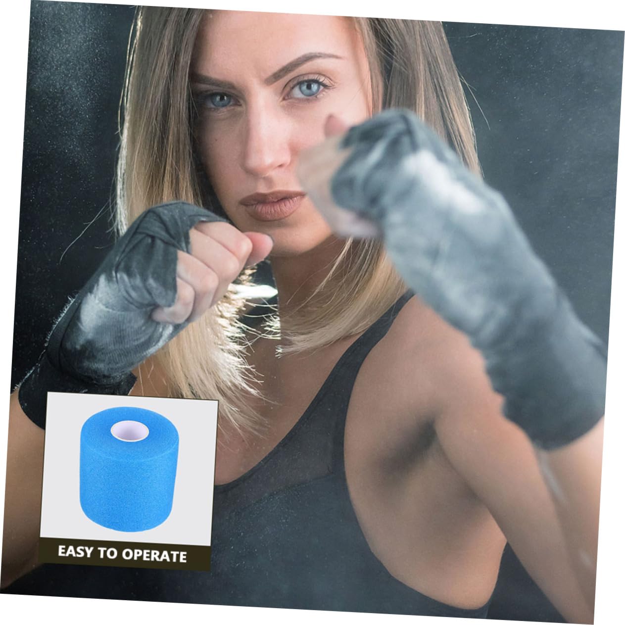 ifundom Schutzfolien Gelenkschoner Schutzwickel Muskelverband Sprunggelenk Bandage Tennis Badminton Griff Ausbildung Wickeln Hautschutzbandagen Fußballband Schwamm Blue 3rollen